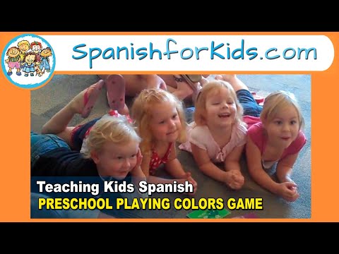 Teaching Kids Spanish: PRE-K PLAYING COLORS GAME