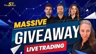 Massive Giveaway & Live Trading – Gold, NASDAQ & EUR/USD