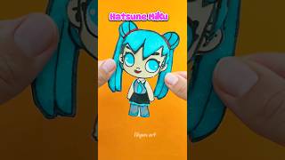 Hatsune Miku 🧚‍♀️ DIY Paper Avatar World Character İdeas ✨ #shorts #avatarworld #hatsunemiku