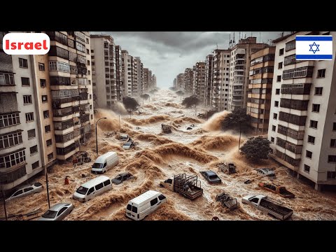 Israel’s Desert Deluge Floods Swamp Roads, Hail Shocks South!
