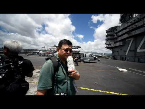 環太平洋演習史坦尼斯號航艦接待媒體參觀