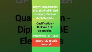 Jobs for Diploma / BE Electronics salary 20 to 25k in-hand #jobs