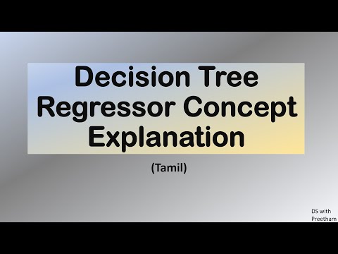 Decision Tree Regressor Complete Concept Explanation in TAMIL #decisiontree  #machinelearning