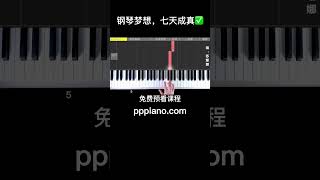 “七天钢琴速成 ”线上课程 /零基础/大家一起学钢琴