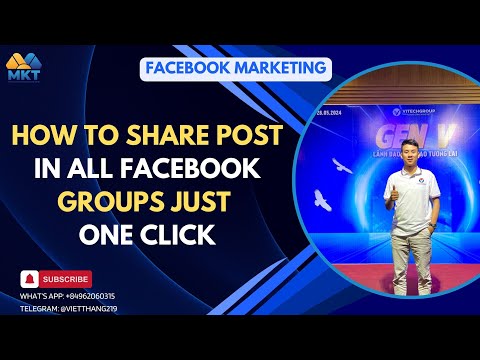 How To Share Post In All Facebook Groups Just One Click | 2024