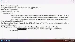 Talend ETL-Demo By Mahednra B