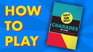 HOW TO PLAY - Party Game Night CHARADES - University Games