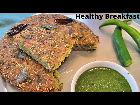 Healthy Breakfast Recipe | Protein packed Green Vegetables Handvo | Vegan & Gluten Free