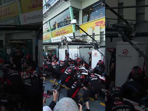 Haas Team Pit Stop | 2023 Singapore Grand Prix | #f1singapore