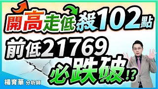 (有CC字幕)2025.03.24【開高走低殺102點 前低21769必跌破!?】#楊育華 #股市御錢術
