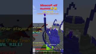Minecraft wtf moment🤣😅#minecraft #bedwars #wtfmoment  like and sub and comment "Noob Enemy" or "Pro"