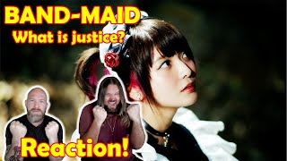 Musicians react to hearing BAND-MAID / What is justice? (Official Music Video)