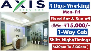 Axis Services Company Direct Interviews in Hyderabad |Jobs in Hyderabad | Private Jobs | Non It jobs