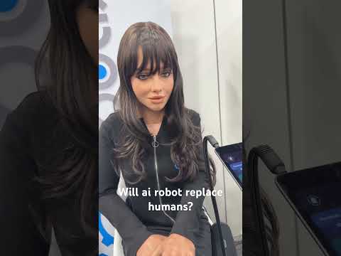 Ask #aiRobot if she will replace humans? #ces2025 #realbotix