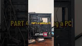 Building a gaming pc pt 4 #pcbuild #techtok #pcbuilding #pc #gamingbuild #pcsetup #dreamsetup