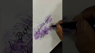 I 💜 You #calligraphy #shorts #colorful letters #handwriting #drawing #marker #lettering  #music 💜💜