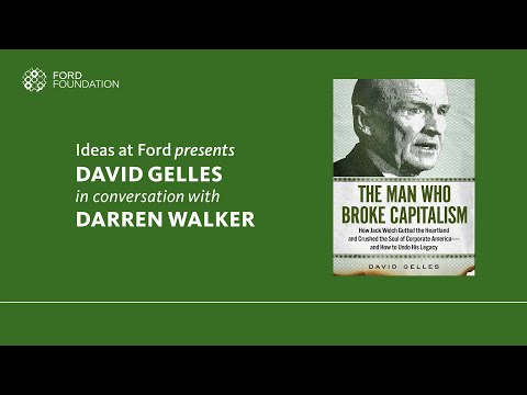 EVENT: David Gelles and Darren Walker on “The Man Who Broke Capitalism: