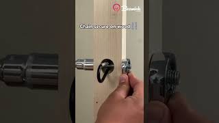 Chain Secure on Wood #chain #wood #secure #tricks