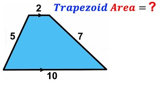 Can you find area of the Blue Trapezoid? | (Trapezium) | #math #maths | #geometry | #trigonometry