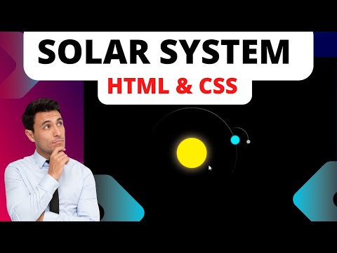 solar system of Galaxy pure html and css| solar system animation css
