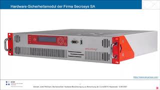Hardware-Beschleunigung zur Berechnung der Curve25519 Bachelorarbeit 2020 | HSR Elektrotechnik