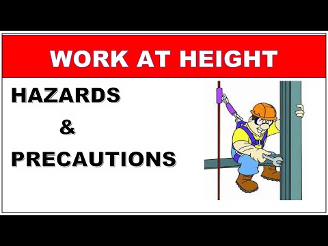 Work At Height || Hazards & Precautions in Hindi || How to prevent fall from height.