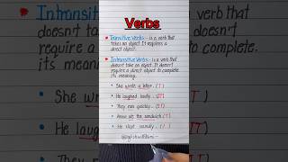 Transitive and intransitive verbs 💯👩🏻‍🏫✅ #english #education #learning #grammartips