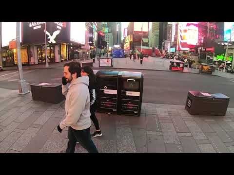 Filming Times Square as a Ghost Town - Coronavirus, Covid19