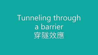 【普通物理學】量子力學 (10) 穿隧效應, Tunneling through a barrier