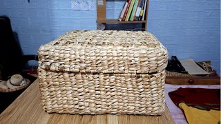 Banana Stem DIY #05 – Handmade Storage Box from Dried Banana Fiber | Eco-Friendly Organizer Idea