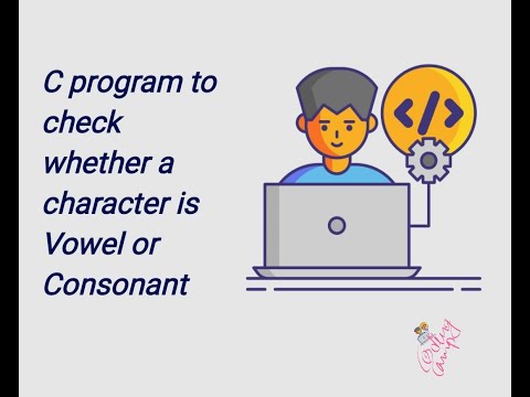 C Program to check whether character is Vowel or Consonant |