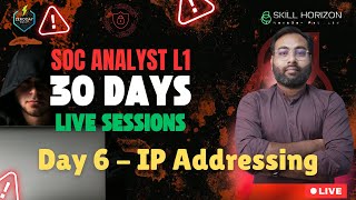 SOC Analyst L1 Masterclass in 30 Days 🔥 | Day 6