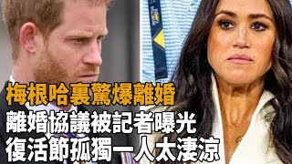 梅根哈裏驚爆離婚！離婚協議被記者曝光，復活節孤獨一人太淒涼！#梅根#哈裏#夏洛特公主#莉莉貝特#安妮公主#凱特#威廉#查爾斯#卡米拉#Kate#Meghan#Henry#William#史記有料