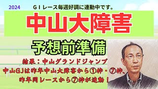 中山大障害 （中山GJは昨年の中山大障害から①枠・⑦枠、昨年同レースから⑦枠が連動！） 予想前準備データ 2024 #中山大障害 ジューンベロシティは何枠に？