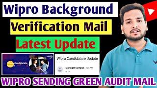 WIPRO GREEN AUDIT LATEST UPDATE 🔥| BACKGROUND VERIFICATION UPDATE | ONBOARDING & TRAINING UPDATE, OL