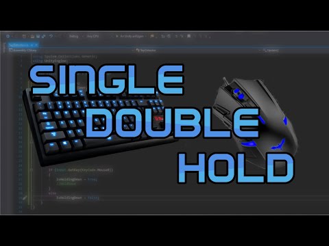 Unity SINGLE, DOUBLE and LONG mouse click Tutorial || SkillBased Tutorials