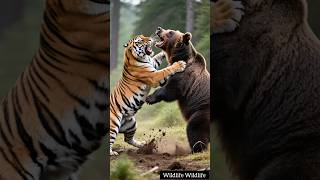 "Ferocious Battle: Tiger vs Bear – Who Will Survive?"