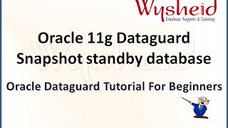 oracle data guard | snapshot standby database oracle dataguard |  oracle standby database