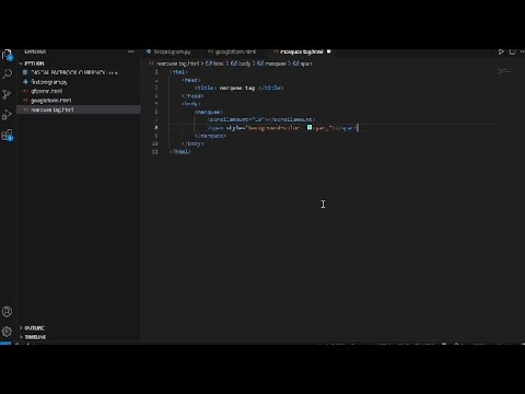Marquee Tag learn in 5 minutes coding through HTML | Nihaarika Sharma