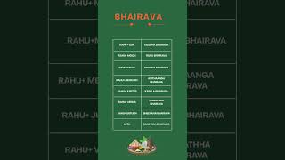 Bhairava( worship bhairava according to the position of rahu in your chart)