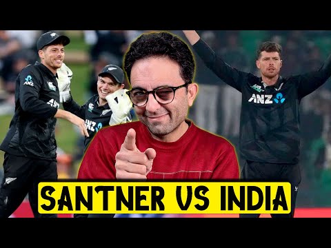 Mitchell Santner vs Team India in Champions Trophy Final 🏆🔥