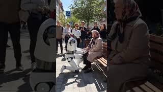 Robot Doctor in the Street 🤯 #teslarobot #optimus #shorts