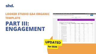 Organic Search Analytics – Looker Studio GA4 Template (Part 3 of 5)