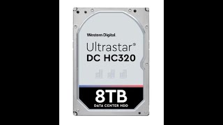 HUS728T8TAL5204 WD Ultrastar DC HC320 8TB 7200RPM SAS 12Gbps 256MB Cache (SE / 512e) 3.5-inch