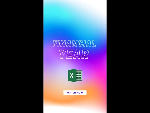 Financial Year Formula in Excel