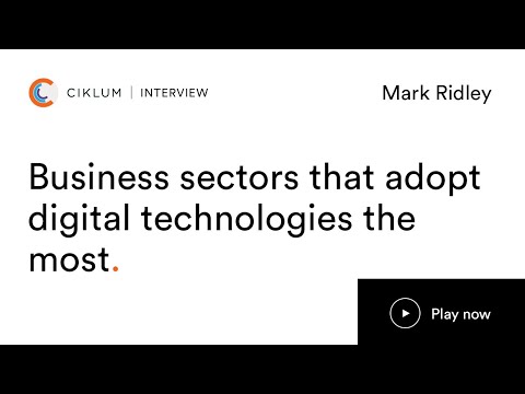 Business sectors that adopt digital technologies the most