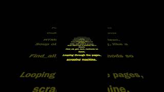 The Beautiful Soup Song #python #beautifulsoup #song