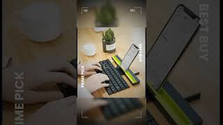 Outdoor Office Portable Folding Wireless Reel Keyboard