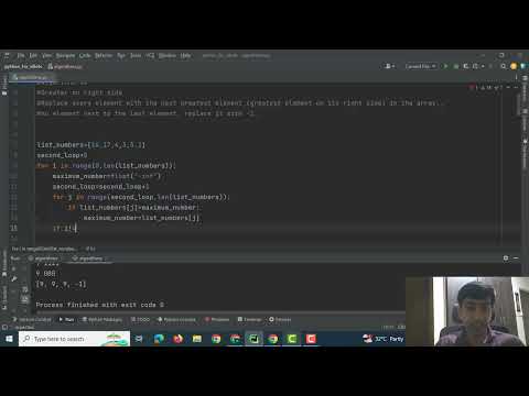Python Algorithm for Replacing Elements with Next Greatest Element