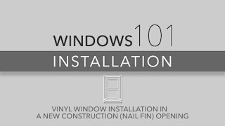 WeatherLok Windows 101 Vinyl Window Installation for New Construction (Nail Fin)